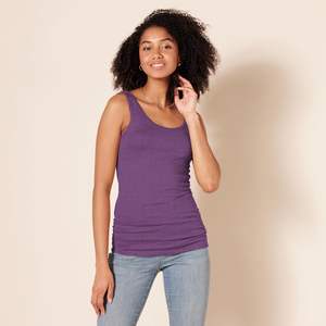 เสื้อกล้ามสตรีทรงสั้น แห้งเร็ว ระบายอากาศดี เป็นมิตรกับสิ่งแวดล้อม เนื้อผ้านิตเนื้อนุ่ม สวมใส่สบาย ยืดหยุ่น ให้ความรู้สึกสดชื่น ทันสมัย - Product Image 1