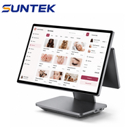 Système de point de vente SUNTEK SC5, écran double Android 16 de 15,6 pouces, tout-en-un, caisse enregistreuse, terminal NFC WiFi 6 pour restaurant, commerce de détail