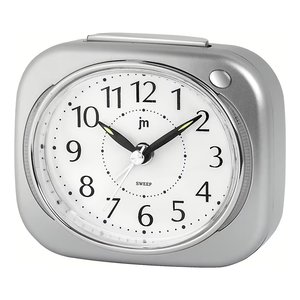Reloj despertador Lowell Silver JA 7109S Elegante reloj de mesa para escritorio - Product Image 1