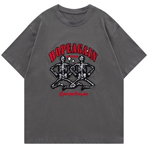 Men's T-shirts Custom Logo Acid Washed Vintage T Shirt Distressed Heavyweight <b>Blank</b> Oversized Tshirt 100% Cotton Heavy <b>Weight</b> - Product Image 5