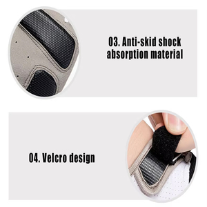 Guantes deportivos de entrenamiento de medio dedo con logotipo personalizado Guantes de gimnasio de ejercicio de cuero para levantamiento de pesas y culturismo - Product Image 4