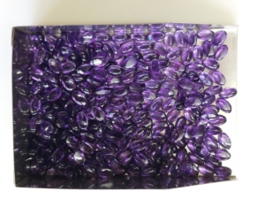 Cabochons ovales d'améthyste africaine naturelle de haute qualité 3x5mm pierres précieuses en vrac coupées à partir de pierres précieuses - Product Image 4