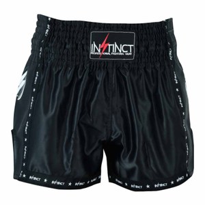 Shorts de Boxeo MMA Muay Thai Negros de Diseño Personalizado al por Mayor, Duraderos, Ligeros, con Cintura Elástica, Ropa Deportiva de Poliéster - Product Image 1