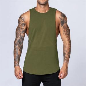 Camiseta sin mangas de verano informal lisa de alta calidad, camiseta sin mangas transpirable personalizada para hombre, camisetas elegantes de entrenamiento de gimnasio de algodón 100% - Product Image 2