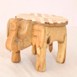Thủ công bằng gỗ voi Phân | Trang trí đa năng xương Inlay giao diện điều khiển bảng gỗ ghế nhỏ cho trẻ em & người lớn trang trí nội thất - Product Image 6