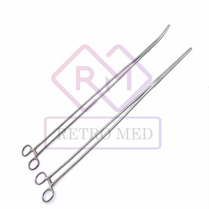 MEGA Forceps 24 "เครื่องสแตนเลสแบบแมนนวลเครื่องมือโค้งยาวตรงสำหรับห้ามเลือดการผ่าตัดรักษาห้ามเลือด - Product Image 3