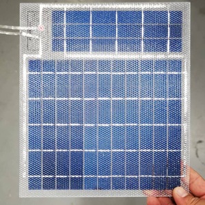 Pannello solare semi flessibile bifacciale modulo solare a laminazione ETFE a doppio lato 7W 7V pannello solare monocristallino trasparente ETFE - Product Image 2