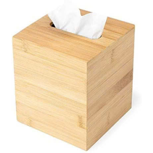 Support de boîte à mouchoirs en bambou rustique avec fonction de recharge lisse pour décor de salle de bain dans les hôtels et les espaces privés - Product Image 2