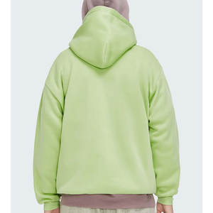 Sweat-shirt à capuche surdimensionné pour homme, coupe ample, lourd, streetwear, logo personnalisé, sans cordon de serrage, sweat-shirt à capuche OEM ODM - Product Image 4