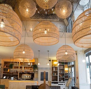 โคมไฟหวายสไตล์มินิมอลฝรั่งเศสสุดฮิตปี 2026 สำหรับบ้านพักอาศัย รีสอร์ท โรงแรม โคมไฟเพดาน โคมไฟห้อยแบบเวียดนาม - Product Image 6