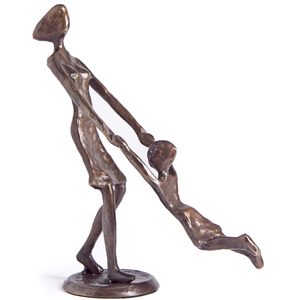 ประติมากรรมรูปปั้นอลูมิเนียมหล่อทำด้วยมือสำหรับลานกลางแจ้งให้ความทนทานยาวนานและการอุทธรณ์ภาพศิลปะ - Product Image 1