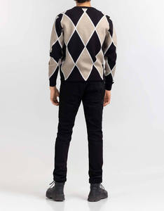 Chandails d'hiver complets pour hommes, pull décontracté à manches longues et à col ras du cou, pull tricoté de meilleure qualité - Product Image 2