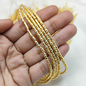 ลูกปัดทองเหลืองชุบทอง18K ค้นพบหลอดเล็กๆสำหรับทำเครื่องประดับขายส่งและส่งออก - Product Image 6