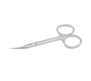 Tijeras rusas para uñas para cutículas de manicura de alta calidad, acero inoxidable curvo Extra afilado con mango de cerámica, tipo de belleza - Product Image 1