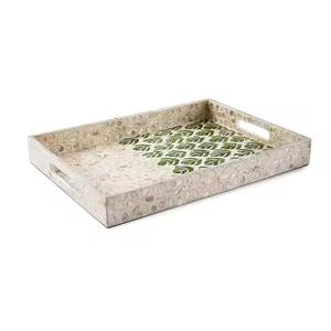 Plateau de service en bois pour la maison, imprimé en émail, pour la salle à manger - Product Image 5