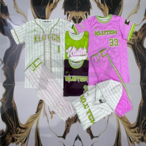 Unisex sport su misura maglia da Baseball unico Logo modello uniforme per gli uomini e le donne taglie forti tessuto a maglia - Product Image 6