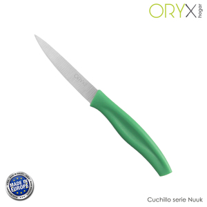 Coltello da cucina Nuuk, lama in acciaio inossidabile, 9 cm, verde (1 unità) - Product Image 2