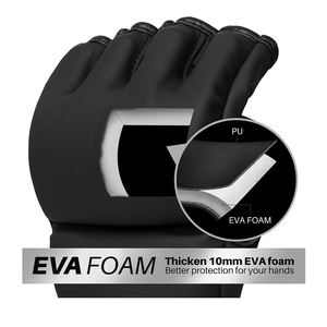 ถุงมือมวยมืออาชีพการออกแบบที่กําหนดเองหนังถุงมือมวยการฝึกอบรมถุงมือ MMA ต่อสู้ซ้อม - Product Image 6