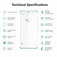 Hyatta Modelo 6s PDA Médico con Escáner 2D de 6 Pulgadas, Limpiador de Alcohol al 75% Antibacterial, Batería de 5000mAh con Intercambio en Caliente, IP67, Android 11, Terminal para Hospital