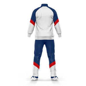 Logo personnalisé jogger à manches longues pour hommes, combinaisons d'entraînement pour le fitness et la course, survêtement à fermeture éclair simple pour hommes - Product Image 3
