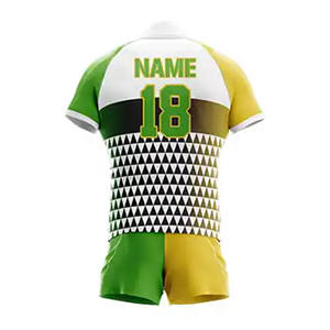 Personalizado transpirable OEM de alta calidad nuevo diseño equipo deporte Club secado rápido sublimado impresión hombres Rugby uniforme conjunto - Product Image 6