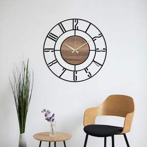 Best Quality Modern Luxury Single Face Needle Display Metal Art <b>Clock</b> New Arrival Abstract Pattern for Home Decoration India - Product Image 4