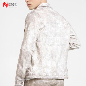 Nouvelle arrivée de fabrication en usine veste en jean pour hommes à manches longues veste d'hiver personnalisée en gros pour hommes - Product Image 3