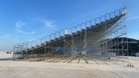 Tribunes modulaires démontables Avant Sports, gradins métalliques, système de sièges fixes, sièges temporaires, échafaudages pour concerts, tribunes