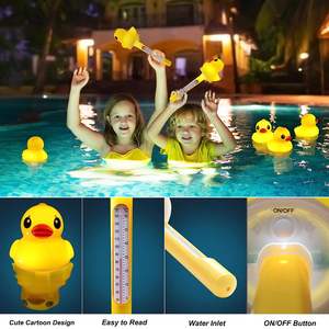Thermomètre de bain LED flottant à énergie solaire, lampe de <span class=keywords><strong>piscine</strong></span>, <span class=keywords><strong>canard</strong></span> pour bébé, prix Direct usine - Product Image 4