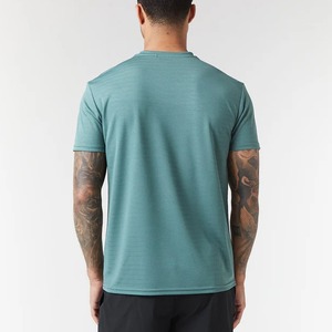 T-shirt à séchage rapide en coton et Spandex pour homme, vêtement de sport à col rond respirant, haut de gymnastique, entraînement, course à pied, fitness, athlétique, nouveauté - Product Image 5