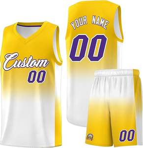 Uniforme de maillot de basket-ball en polyester de sublimation pour jeunes au design personnalisé - Product Image 1