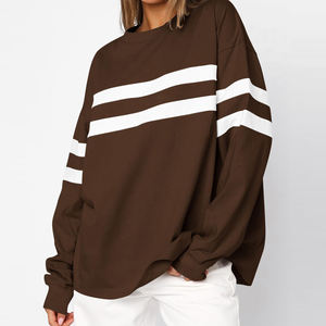 New Design Autumn <b>Winter</b> Casual Wear Ladies Oversized Sweatshirt <b>Top</b> Seller Women Cotton Fleece Sweatshirt in Low MOQ - Product Image 3