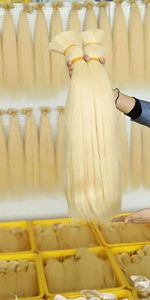 Extensiones de Cabello Humano Virgen Remy 100% Natural, Ondulado Liso Sedoso, de la India, con Doble Trama, de la Mejor Calidad - Product Image 3