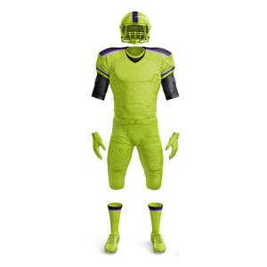 Conjunto de Uniforme de Fútbol Americano Más Popular, Personalizado con Impresión, Transpirable, Mangas Cortas Deportivas, 100% Poliéster, Talla Grande - Product Image 1