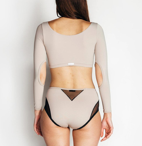 Ensemble d'entraînement de danse pour femmes à séchage rapide Logo personnalisé imprimé Style exotique Polyester/Spandex Performance Wear pour adultes pour le ballet - Product Image 4