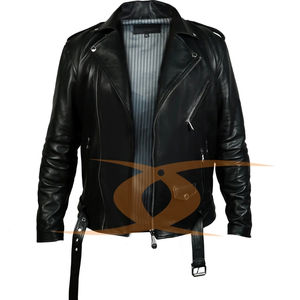 Veste de moto en cuir élégante pour homme, best-seller - Imperméable et respirante, couleurs personnalisées disponibles, qualité et service inclus - Product Image 2