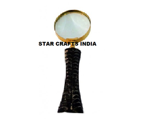 อุปกรณ์อ่านหนังสือพิมพ์ทำจากทองเหลืองที่จับกระดูกทำจากทองเหลืองพร้อมแว่นขยายแบบโค้ง - Product Image 2