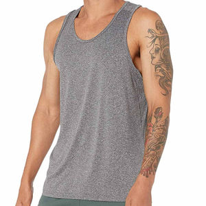 Quick-drying top Solid Color Sports Plus Size <b>Men's</b> <b>Vests</b> Sports Wear <b>Men</b> <b>Gym</b> Fitness Tank Top OEM Service Customized Tank Tops - Product Image 3