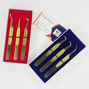 Pinzas de aislamiento de acero inoxidable antiestáticas mejor calificadas OEM 500 + estilos para extensiones de pestañas - Product Image 4