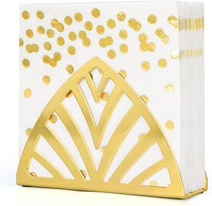 Soporte para servilletas de Metal, Color dorado, el mejor diseño, hecho a mano, clásico, indio, novedad, venta al por mayor - Product Image 1