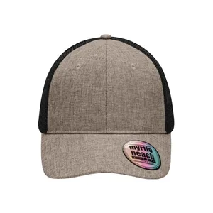 Gorra de malla de 6 paneles Cappellino Melange personalizable, gorra de malla promocional de 6 paneles en diversos colores - Product Image 5