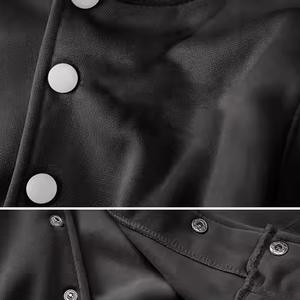 Veste de Baseball décontractée à manches longues veste universitaire respirante pour femmes bloc de couleur Vintage boutonné Bomber vestes - Product Image 6