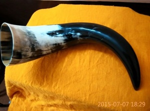 Meilleure vente Amazon Corne à boire jumbo de haute qualité Viking Valhalla 3 litres polie naturelle artisanale en os de style animal - Product Image 2