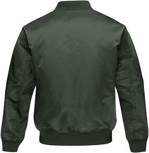 Blouson bombardier personnalisé élégant pour hommes tissu de haute qualité col montant décontracté hiver style XL taille légère caractéristiques nouveau service OEM - Product Image 3