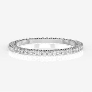 Bracelet en or 9 carats pour femme avec diamant de laboratoire taille ronde – Bracelets raffinés - Product Image 4