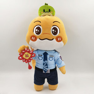 Peluches prix d'usine fabricant personnalisé Logo personnalisé mode décoratif dessin animé Animal Police doux en peluche jouet - Product Image 2