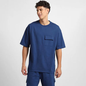 Ensembles de vêtements de sport d'été pour hommes personnalisés, tissu tricoté respirant, haut à manches courtes et short de sport, ensembles de t-shirts - Product Image 5