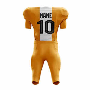 Uniforme de football américain unisexe personnalisé de haute qualité, manches courtes, tissu respirant en polyester/coton, séchage rapide, grande taille - Product Image 6