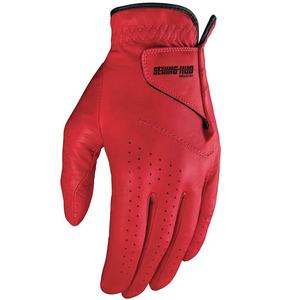 WINE RED Sports Wear Guantes de golf Color personalizado y logotipo Guantes de golf de cuero Rosa Ropa de mujer para ropa deportiva piel de oveja - Product Image 1