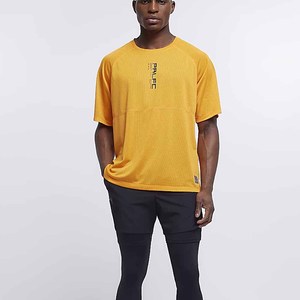 T-shirt à imprimé de lettres pour femmes Orange Prolific Regular Fit Mesh T Shirts - Product Image 4